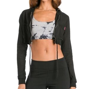 Hard Tail | Voile Crop Hoodie